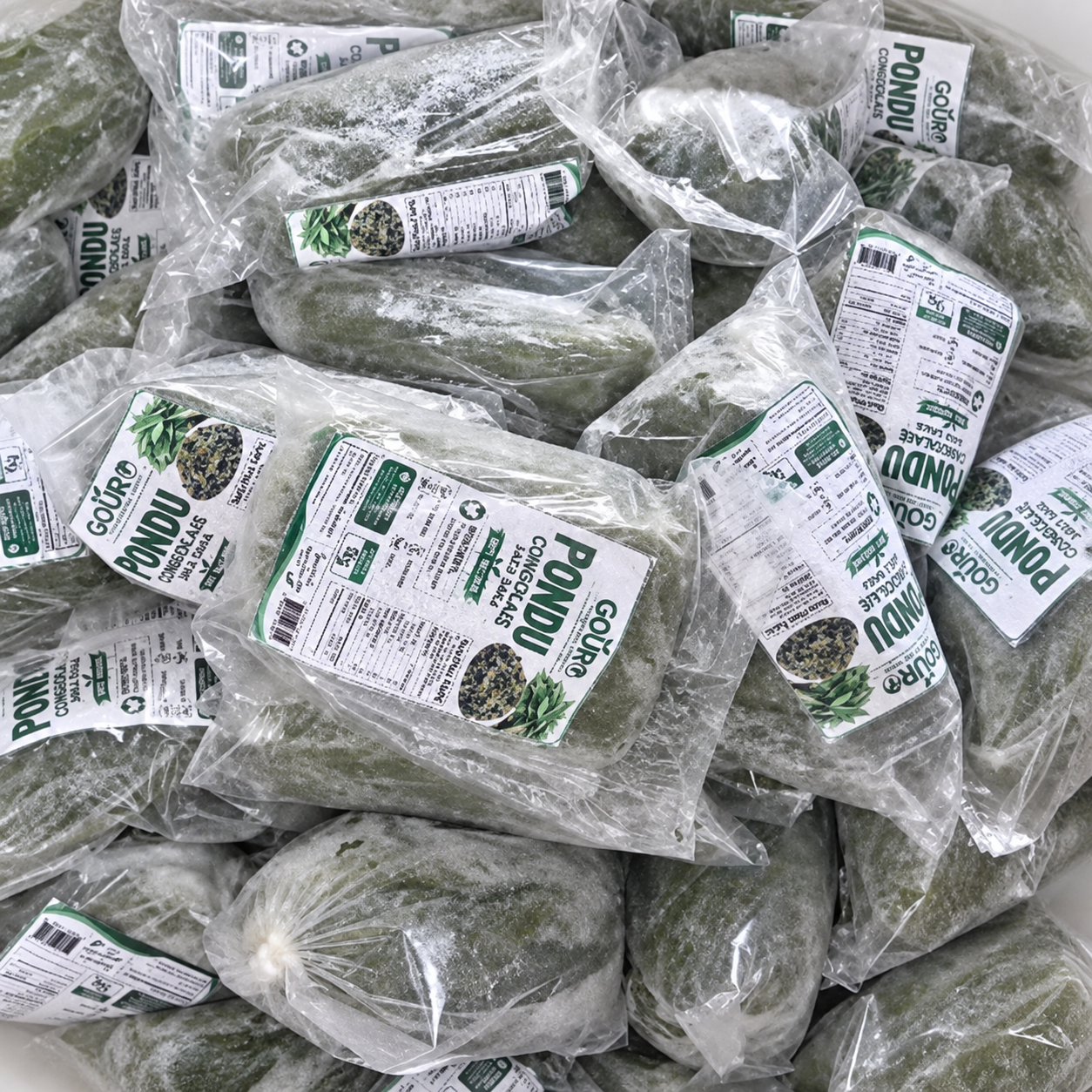 Frozen 1 kg packages of Gouro Congolese Pondu